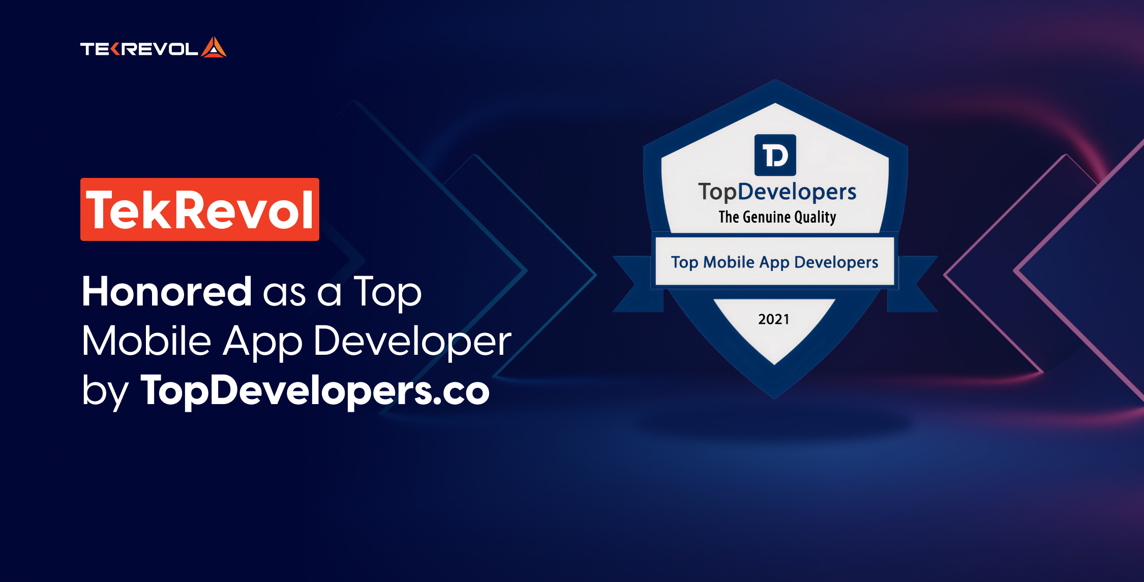 TekRevol Honored as a Top Mobile App Developer by TopDevelopers.co in 2020