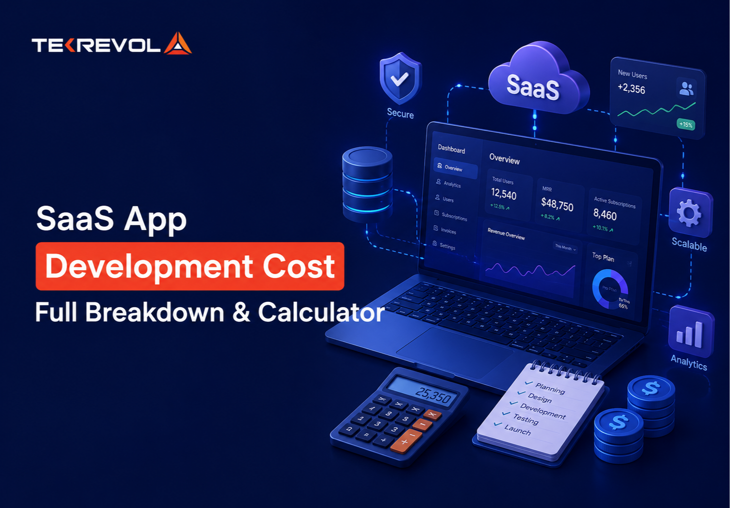 SaaS App Development Cost in 2026: Full Breakdown & Calculator