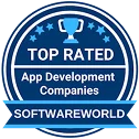 SoftwareWorld Top Rated App Development Company recognition for TekRevol