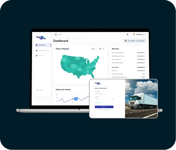 Stock n Ship inventory and logistics mobile app developed by TekRevol