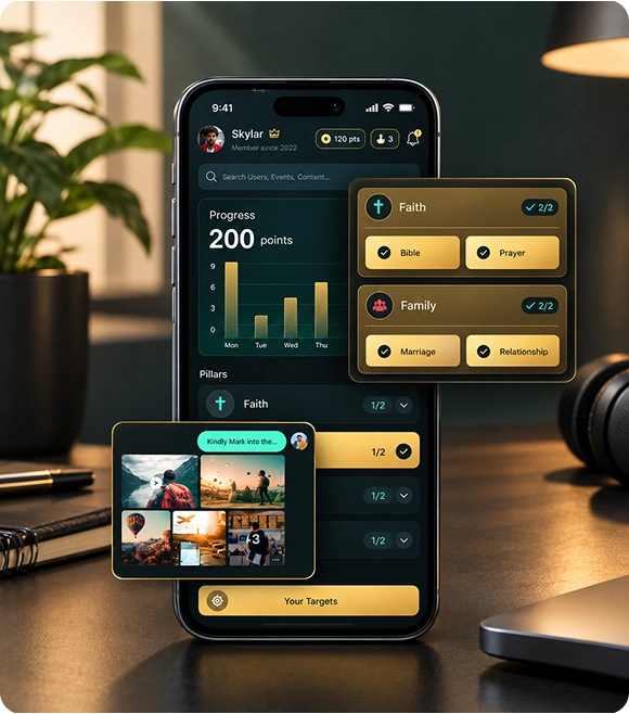 Rise Up Kings mobile app by TekRevol